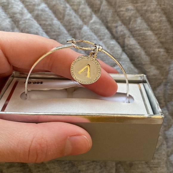 Fine silver ‘A’ bracelet - Picture 2 of 2